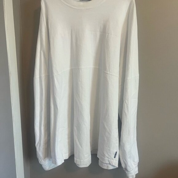 Vintage 90s crisp white Long Sleeve Waikiki Beach Spirit wear spellout XXL - Picture 5 of 5